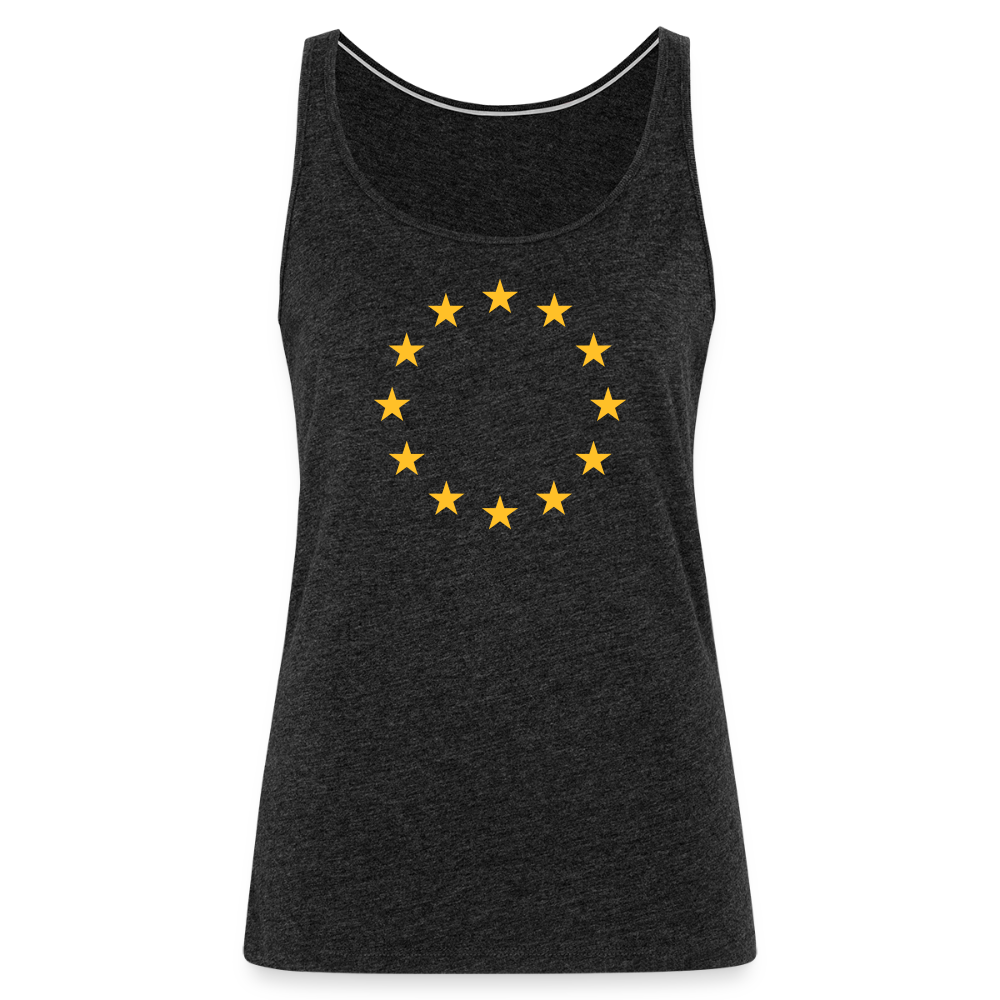 "12-Stars" - Women’s Premium Tank Top - charcoal grey