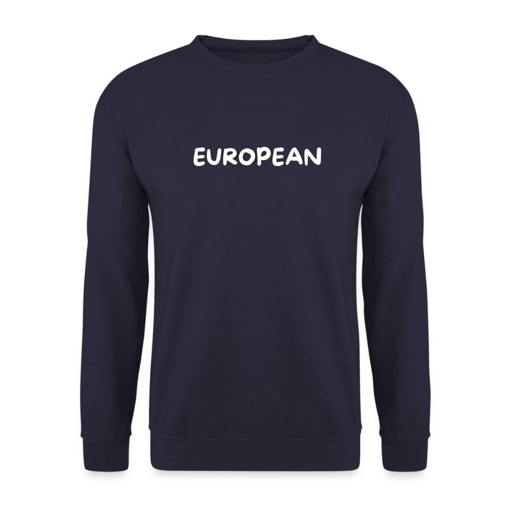 "EUROPEAN" - Unisex Pullover - navy