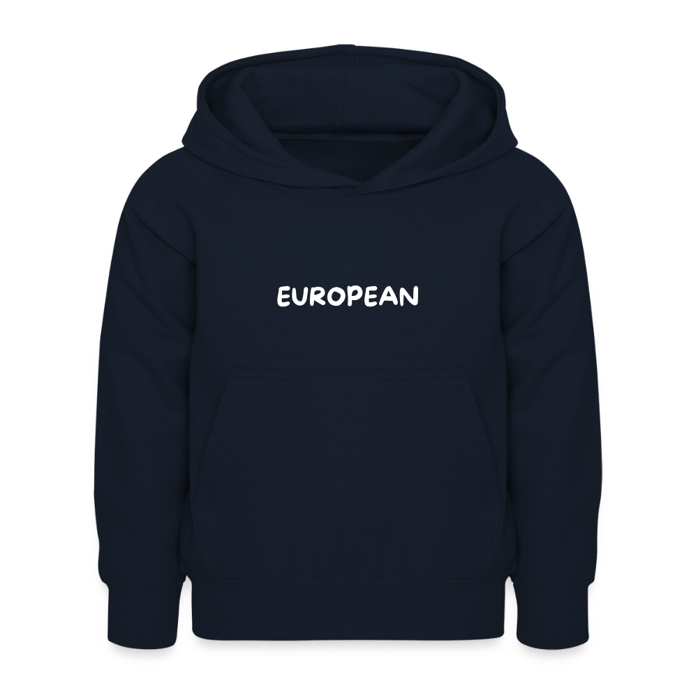 "EUROPEAN" - Kinder Hoodie - navy