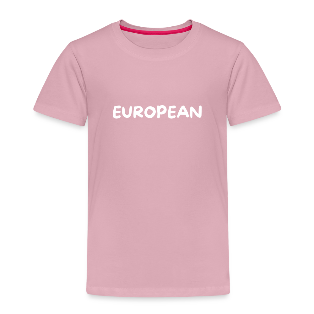 "EUROPEAN" - Kinder Premium T-Shirt - rose shadow