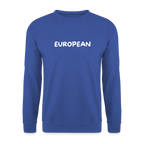 "EUROPEAN" - Unisex Pullover - royal blue