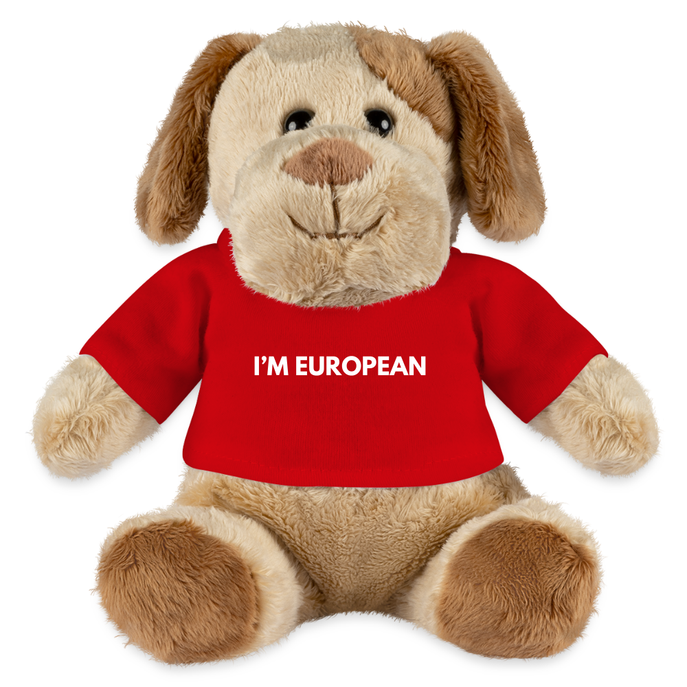 "I'M EUROPEAN" - MiniFeet® Hund Helge - red