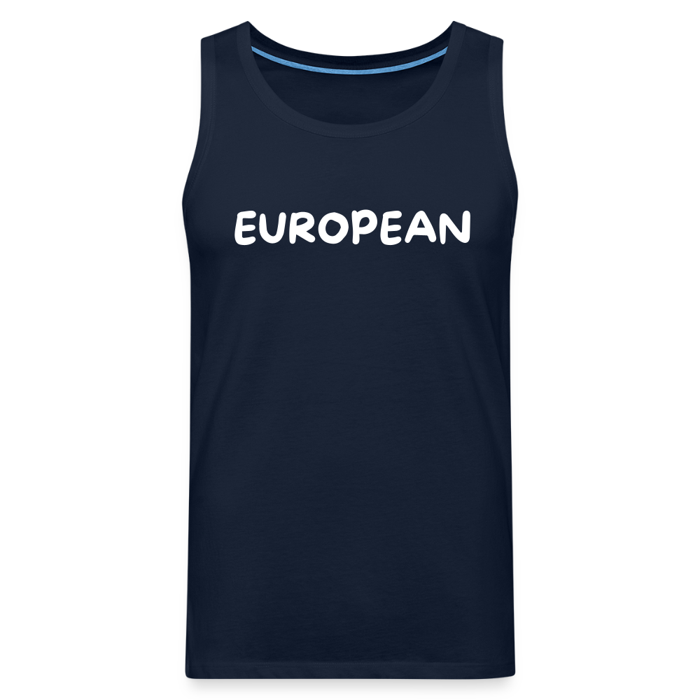 "EUROPEAN" - Männer Premium Tank Top - navy