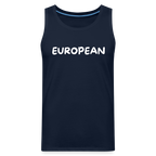 "EUROPEAN" - Männer Premium Tank Top - navy