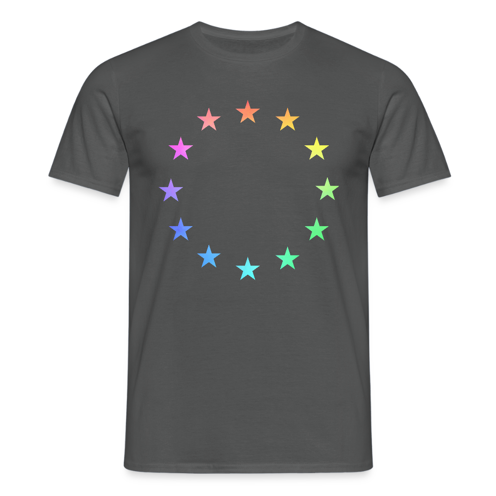 Men's T-Shirt - "12 Stars - LGBTQ" - charcoal grey