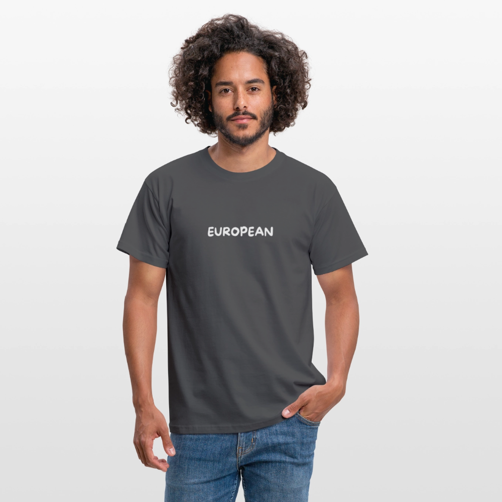 "EUROPEAN" Männer T-Shirt - charcoal grey