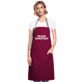 "PROUD EUROPEAN" - Kontrastschürze - burgundy / desert sand