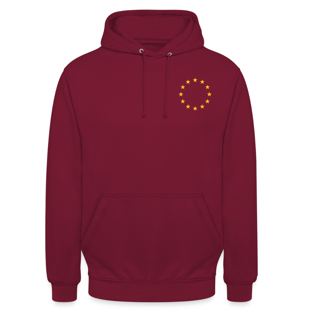"12-stars-mini" - Unisex Hoodie - bordeaux
