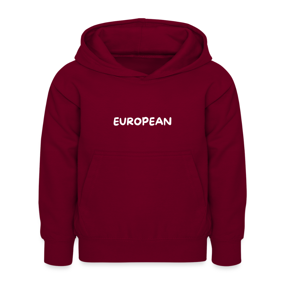 "EUROPEAN" - Kinder Hoodie - bordeaux