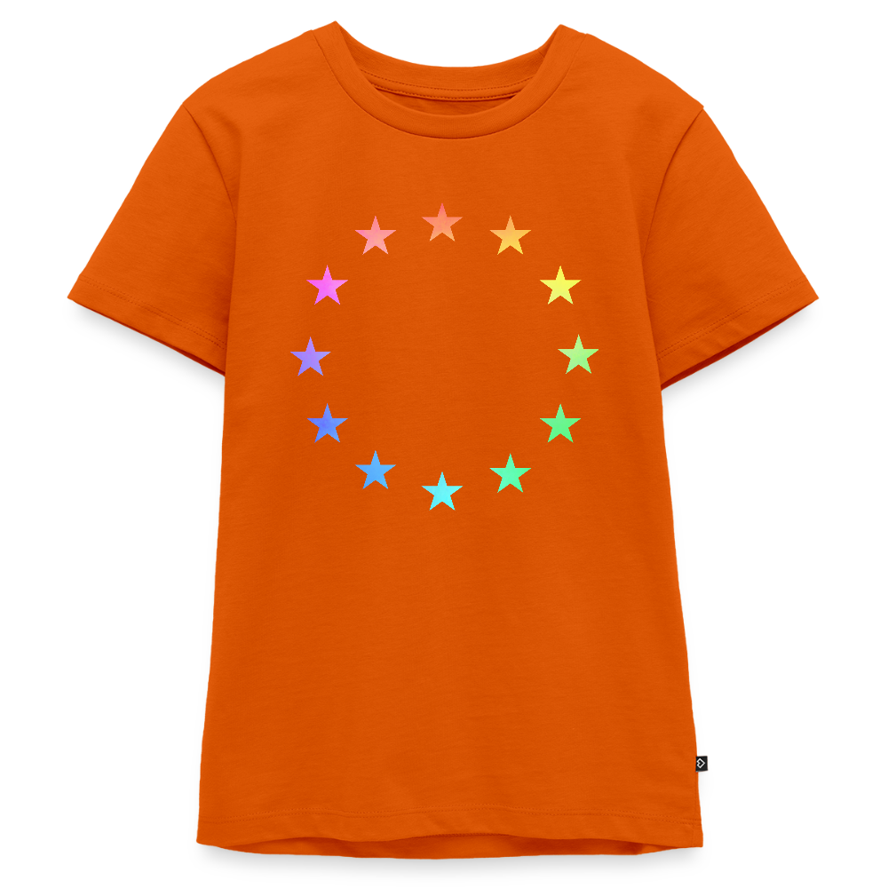 Teenager Premium T-Shirt - "12 Stars - LGBTQ" - orange 