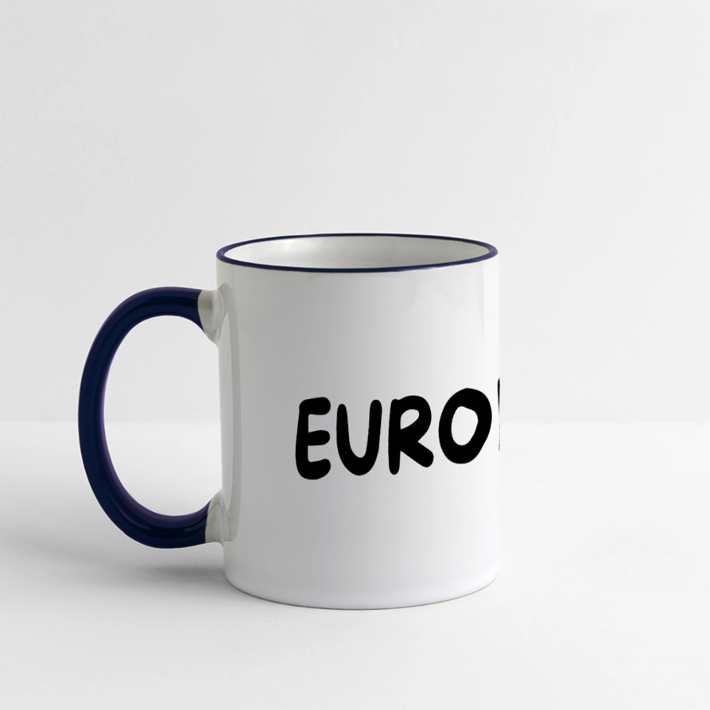 "EUROPEAN" - Tasse - white/cobalt blue