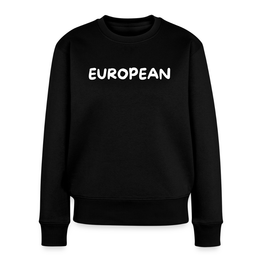 "EUROPEAN" - Frauen Premium Pullover - black