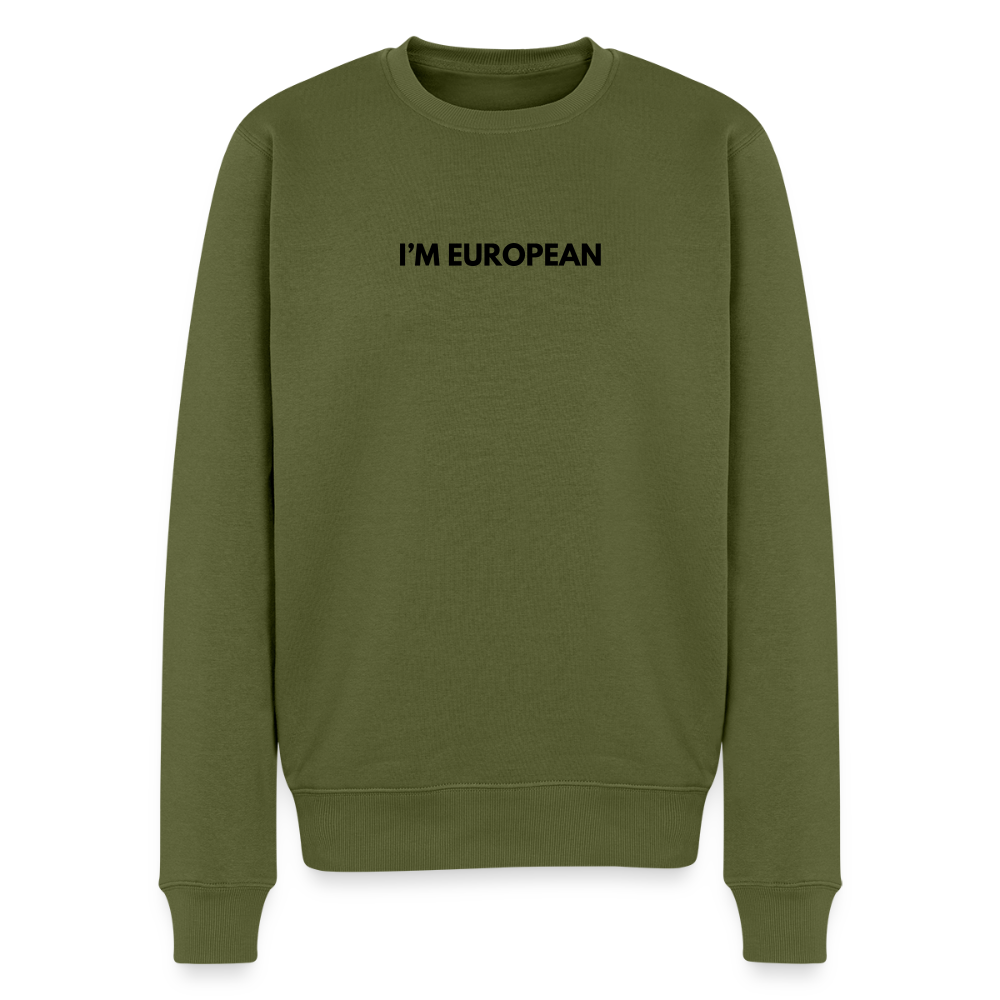 "I'M EUROPEAN" - Männer Premium Pullover - khaki