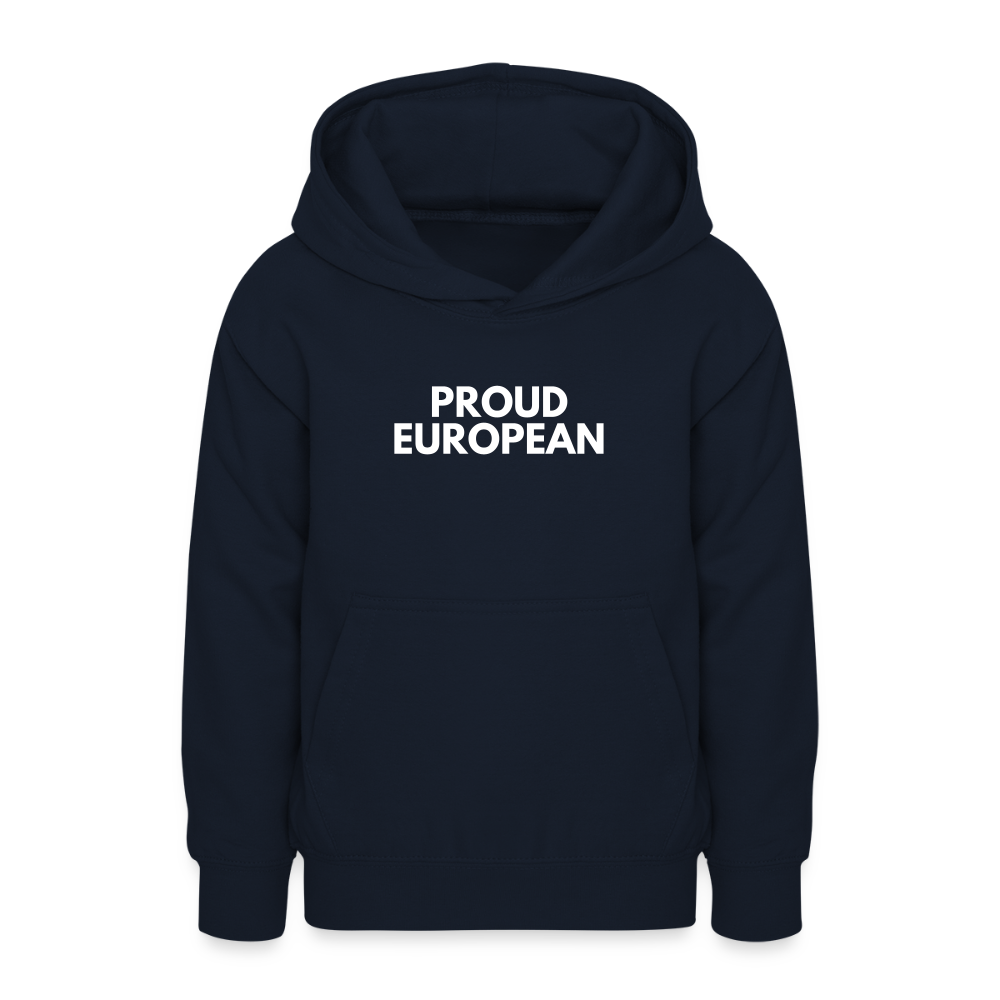 "PROUD EUROPEAN" - Teenager Hoodie - navy