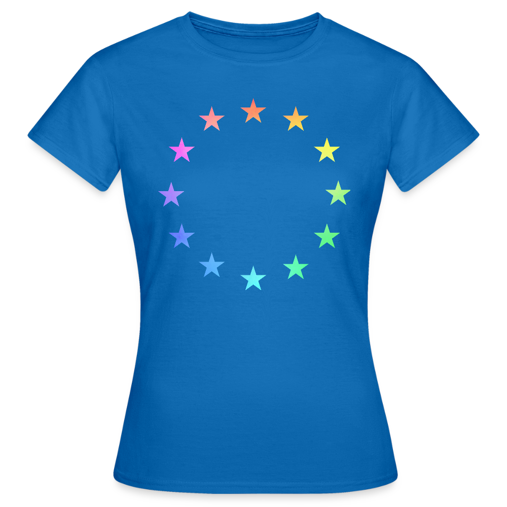 Women's T-Shirt - "12 Stars - LGBTQ" - royal blue