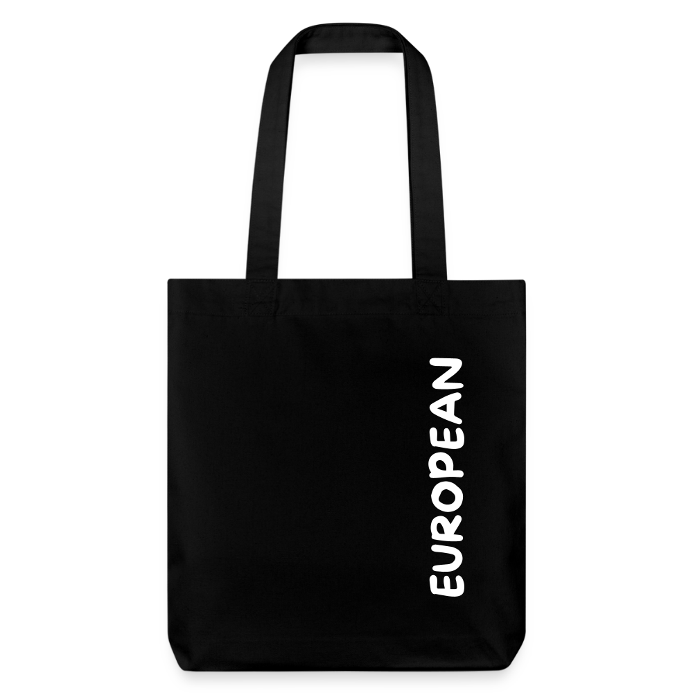 "EUROPEAN" - Stanley/Stella recycelter Heavyweight Stoffbeutel (vertical) - black
