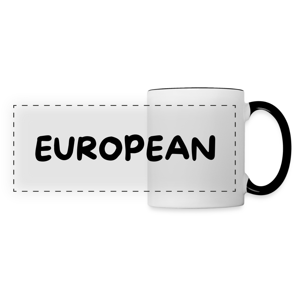 "EUROPEAN" - Tasse - white/black