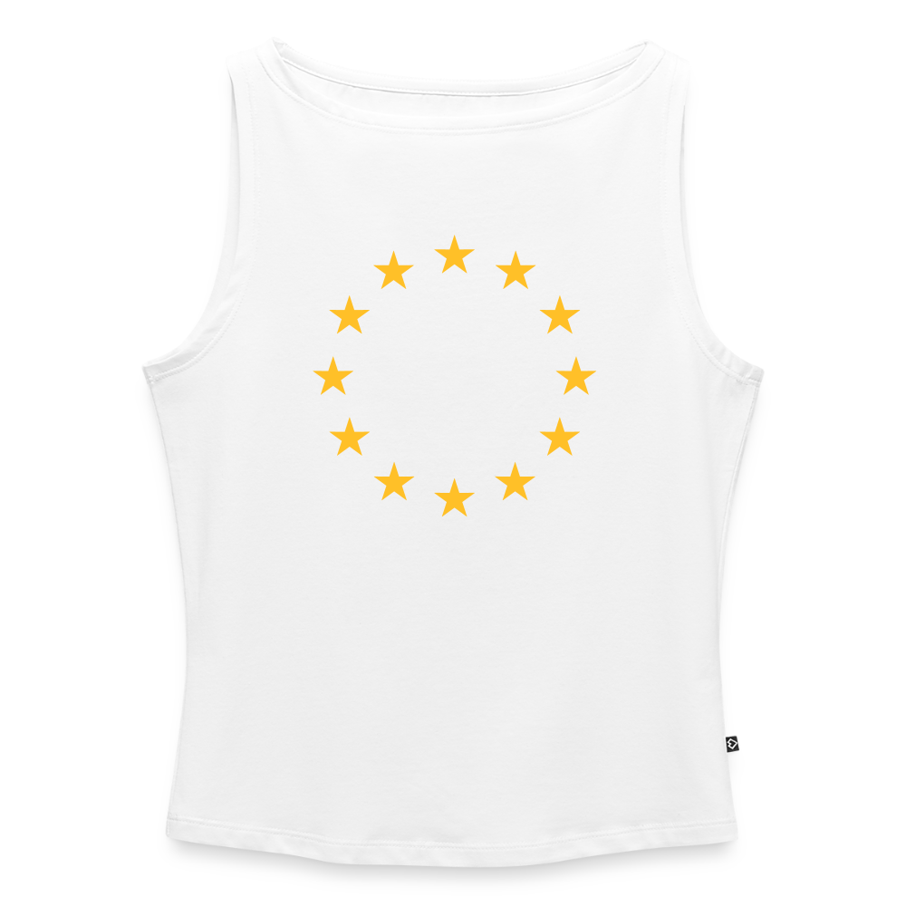 "12-Stars" - Women's Tank Top with Boat Neckline - white