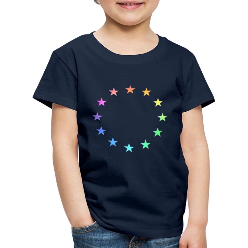 Kids' Premium T-Shirt - "12 Stars - LGBTQ" - navy