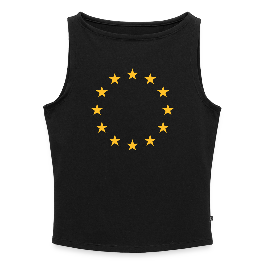 "12-Stars" - Women's Tank Top with Boat Neckline - black