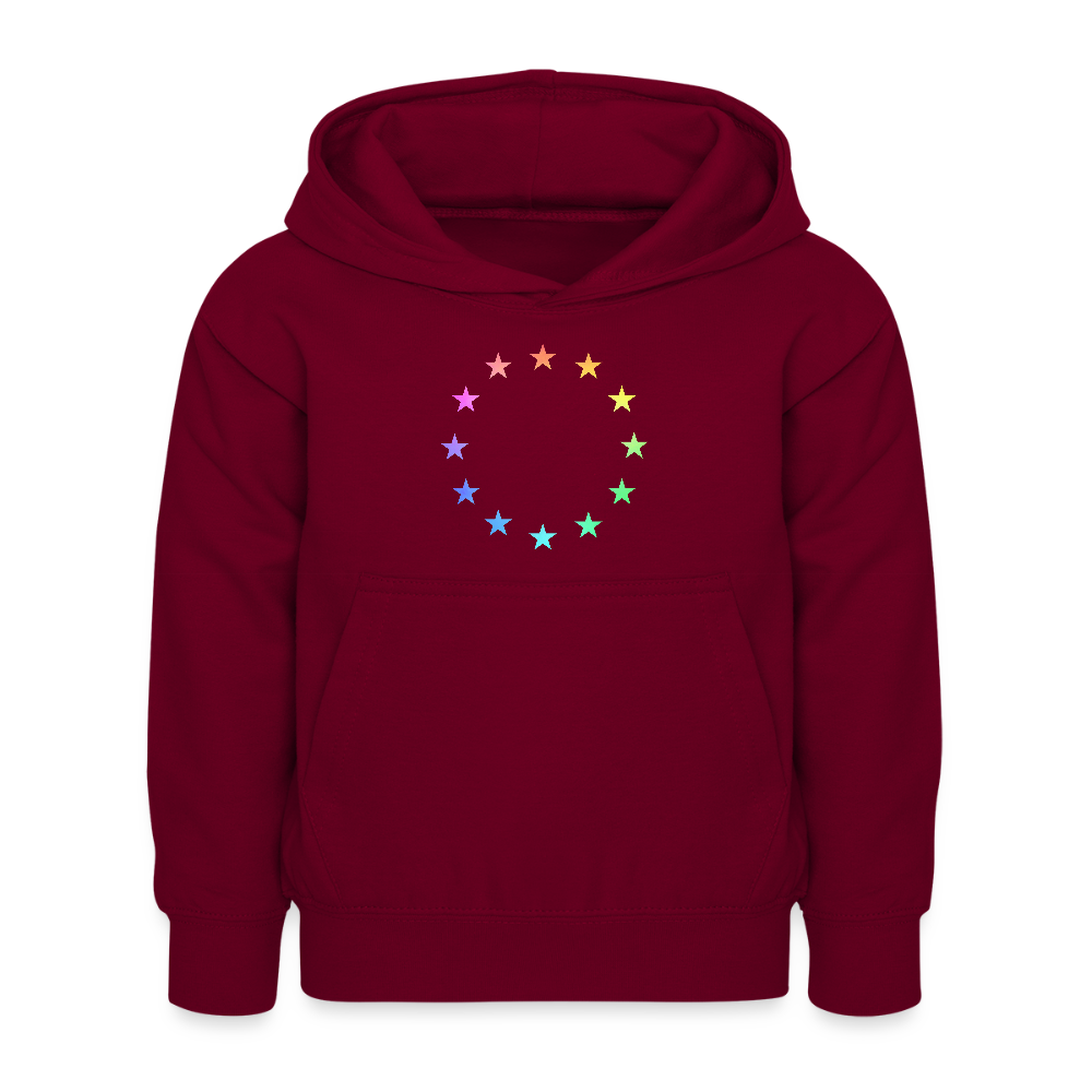 Kids Hoodie - "12 Stars - LGBTQ" - bordeaux