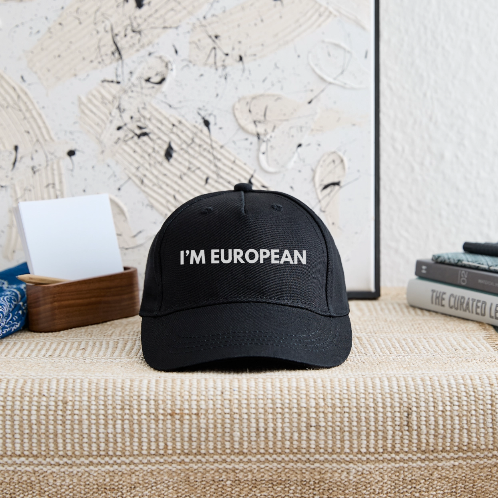 "I'M EUROPEAN" - Kinder Bio Basecap - black