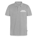 "PROUD EUROPEAN" - Männer Premium Bio Polo Shirt - heather grey