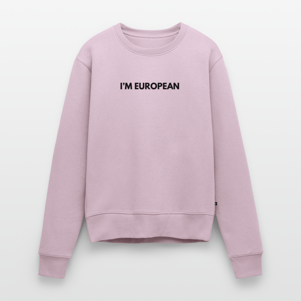 "I'M EUROPEAN" Frauen Premium Pullover - dusky pink