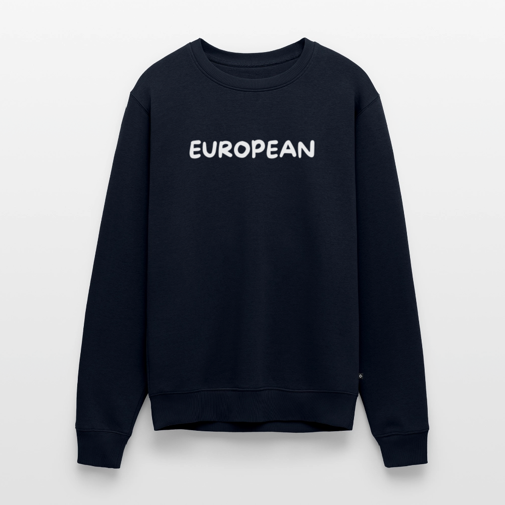 "EUROPEAN" - Männer Premium Pullover - navy