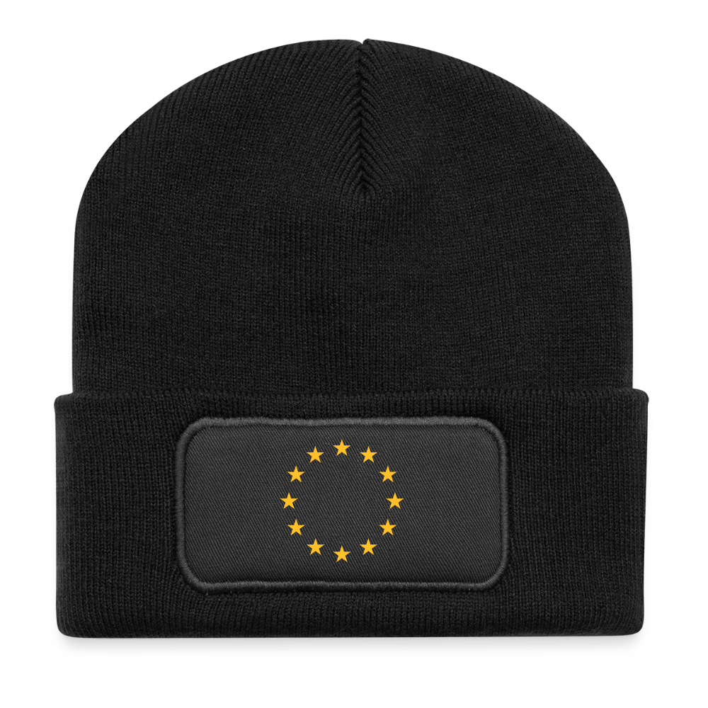 "12-Stars" - Recycled Patch Beanie - black
