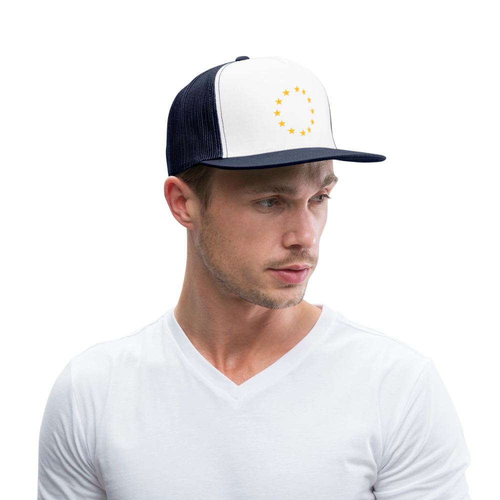 "12-Stars" - Trucker Cap - white/navy