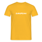 "EUROPEAN" Männer T-Shirt - yellow