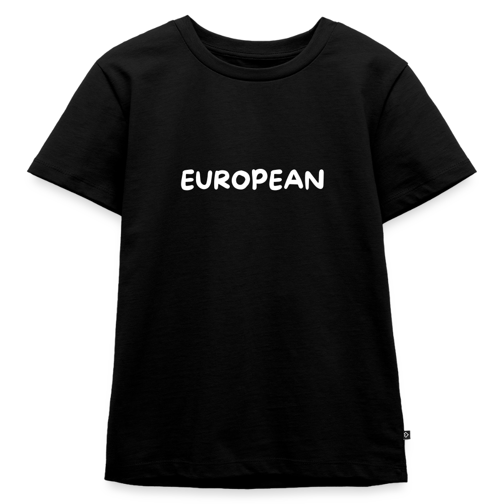 "EUROPEAN" - Kinder Premium T-Shirt - black