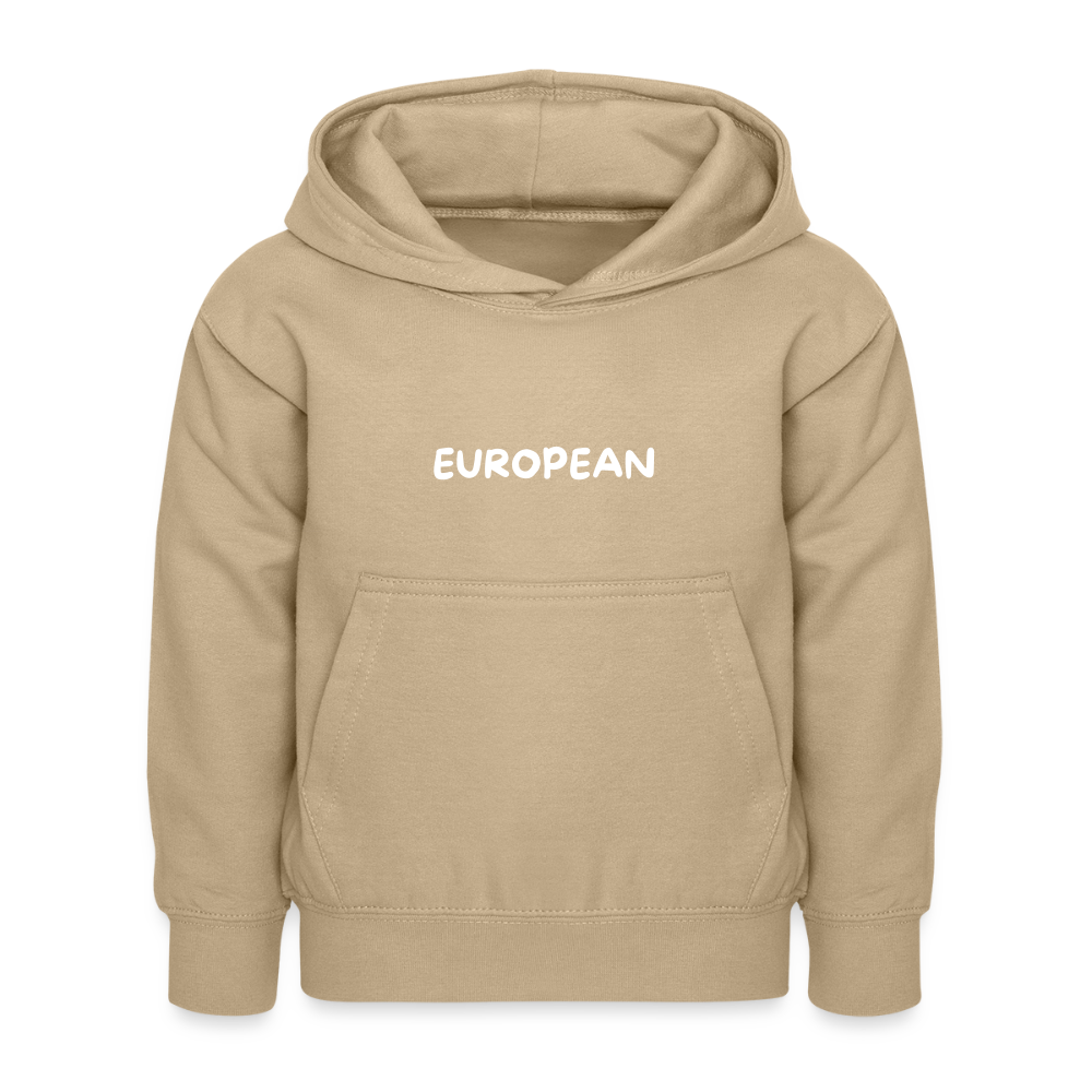 "EUROPEAN" - Kinder Hoodie - sand