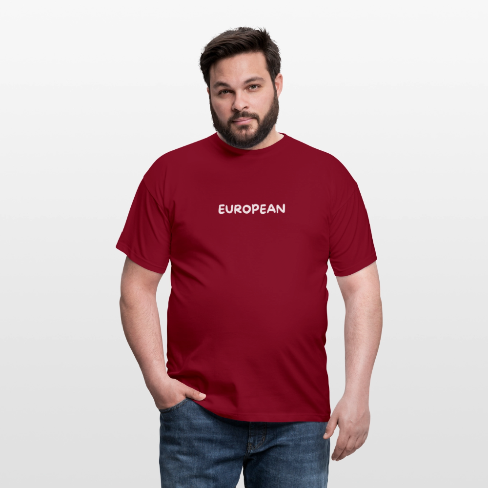 "EUROPEAN" Männer T-Shirt - brick red