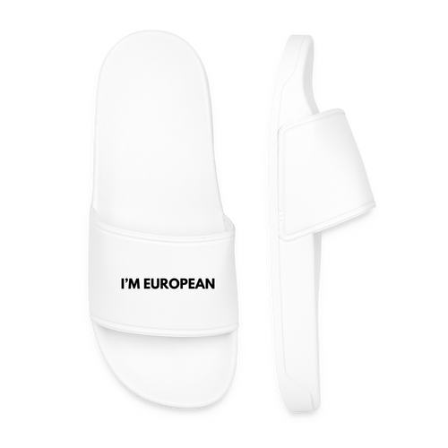 "I'M EUROPEAN" - Männer Badelatschen - white