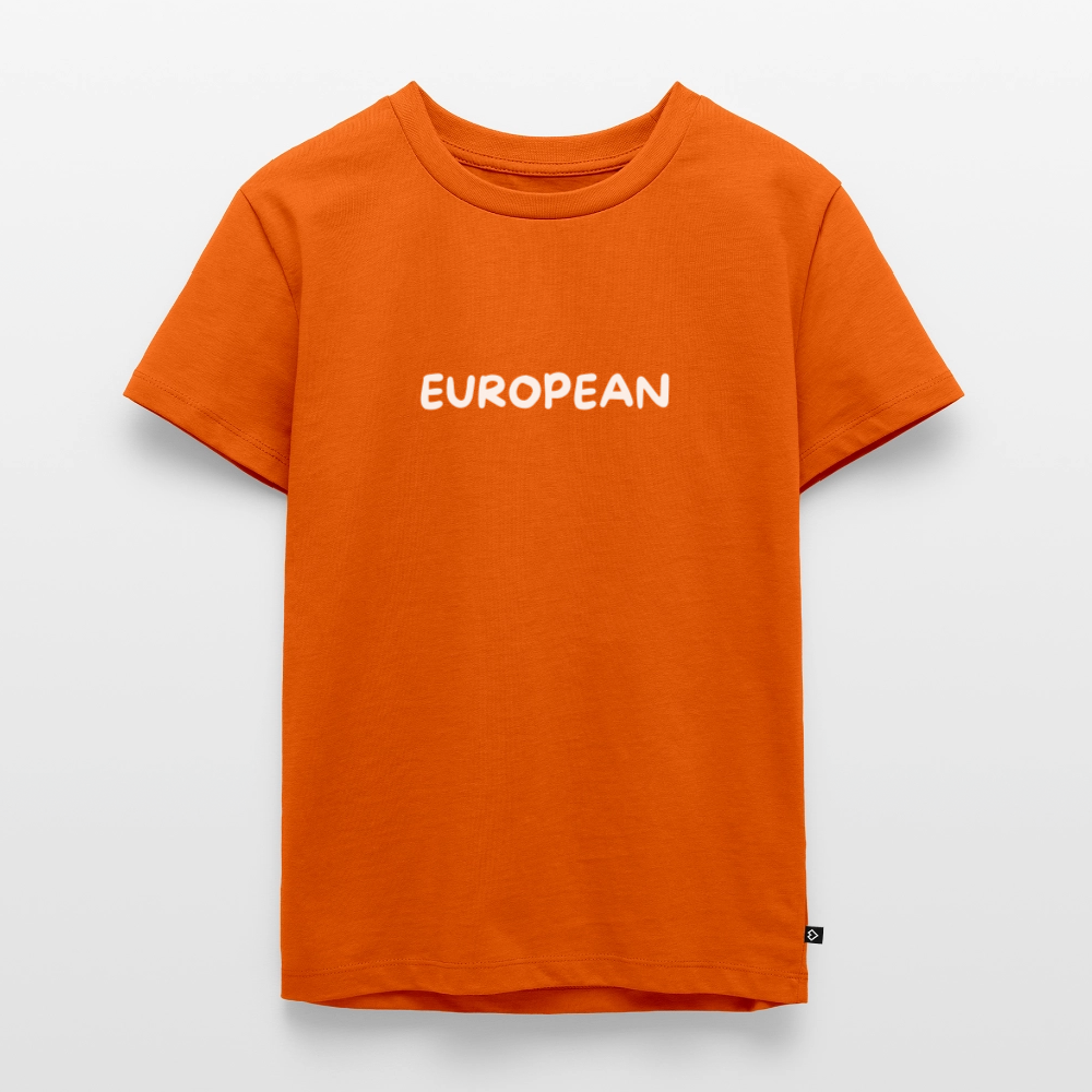 "EUROPEAN" - Kinder Premium T-Shirt - orange 