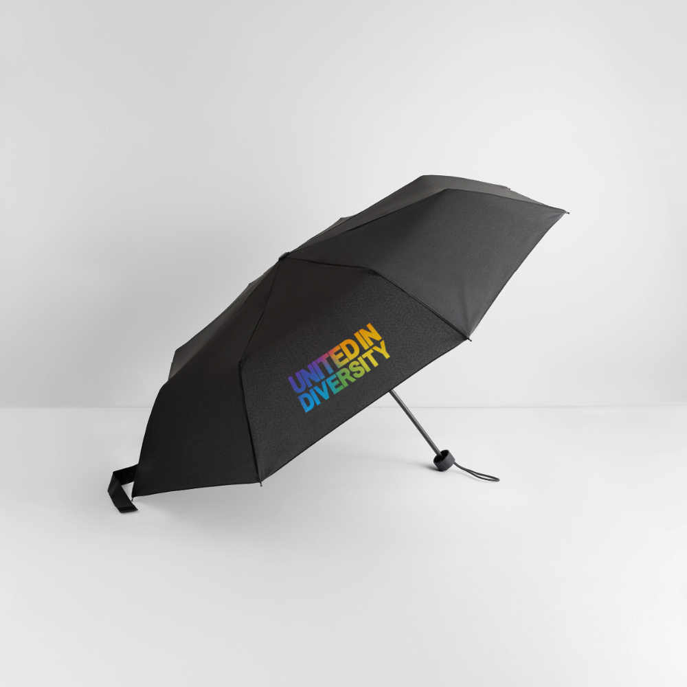 Umbrella (small) - "United in Diversity - LGBTQ" - black