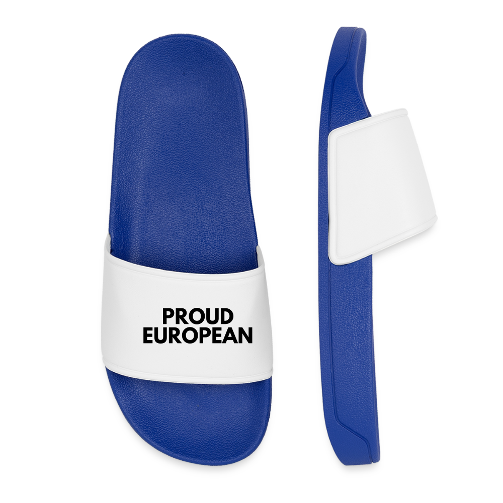 "PROUD EUROPEAN" - Frauen Badelatschen - royal blue