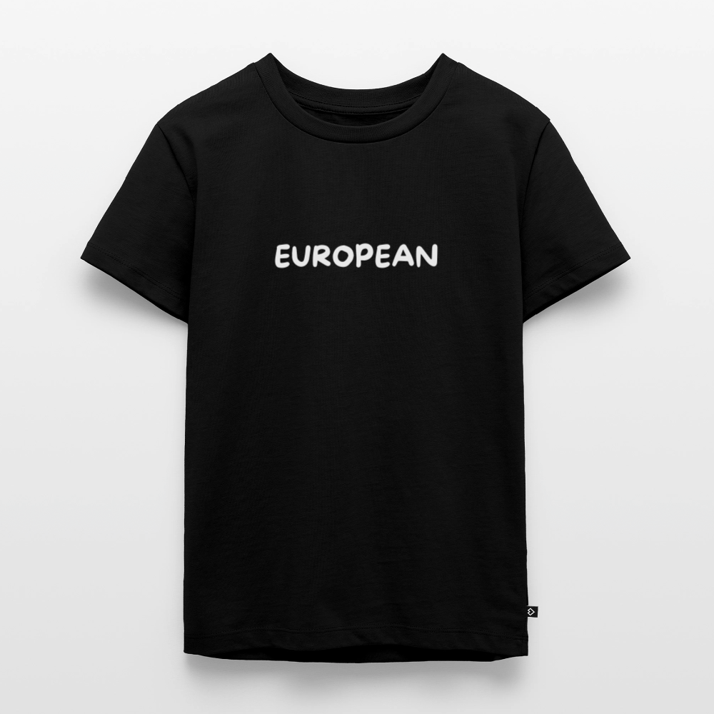 "EUROPEAN" - Kinder Premium T-Shirt - black