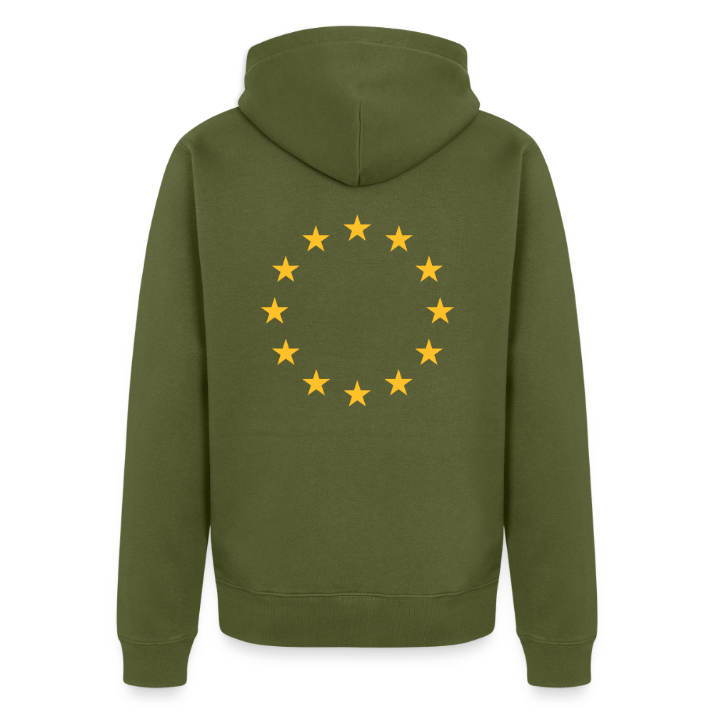 "12-Stars" - Men's Premium Hooded Jacket - khaki