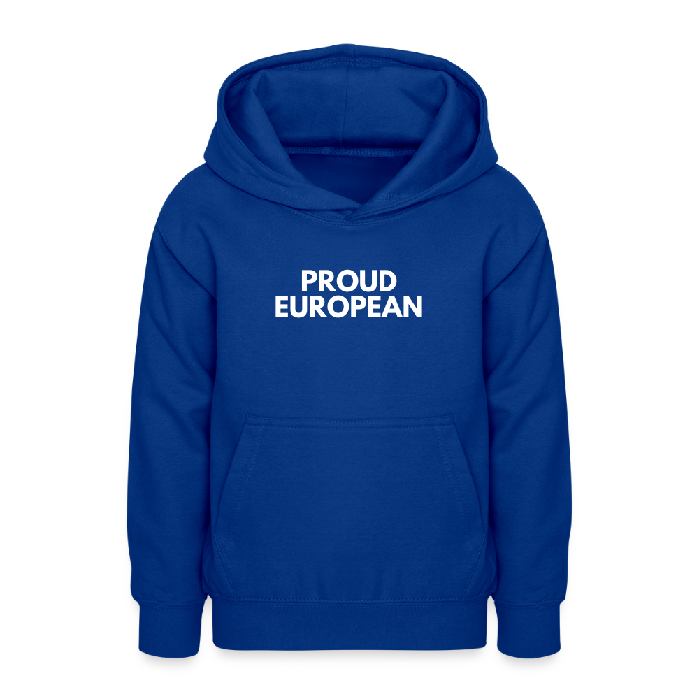 "PROUD EUROPEAN" - Teenager Hoodie - bright royal