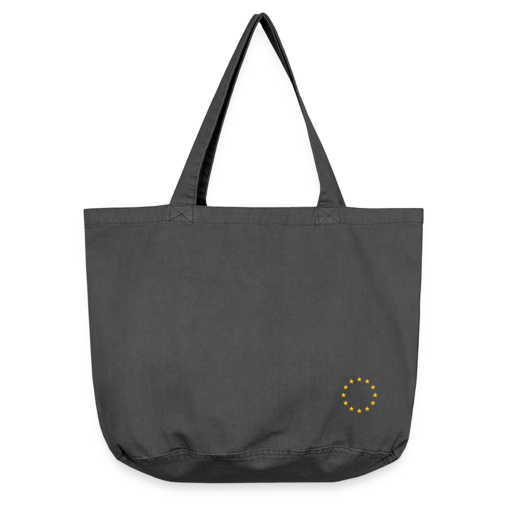 "12-stars-mini" - Vintage-Washed Shopper - vintage black