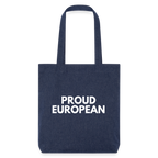 "PROUD EUROPEAN" - Stanley/Stella recycelter Heavyweight Stoffbeutel - melange blue