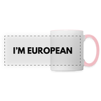 "I'M EUROPEAN" - Tasse - white/pink