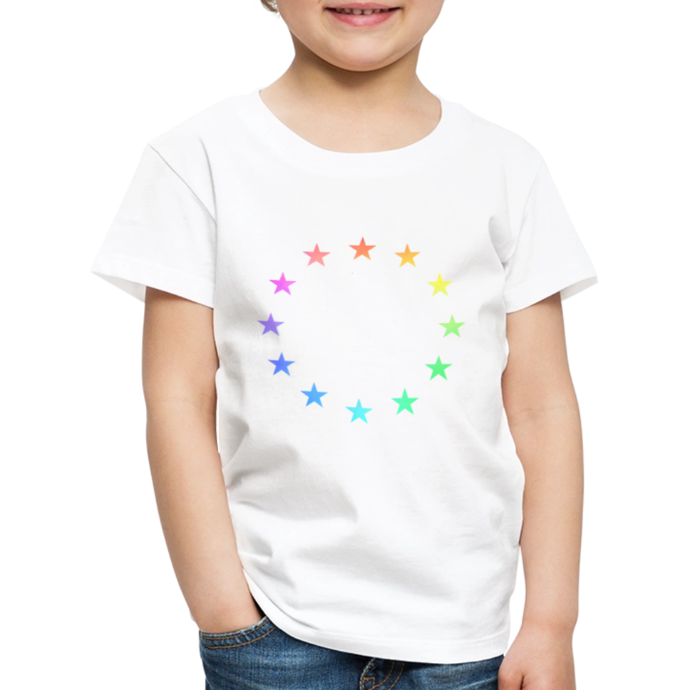 Kids' Premium T-Shirt - "12 Stars - LGBTQ" - white