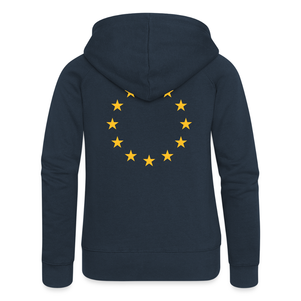 "12-Stars" - Women's Premium Hooded Jacket - navy