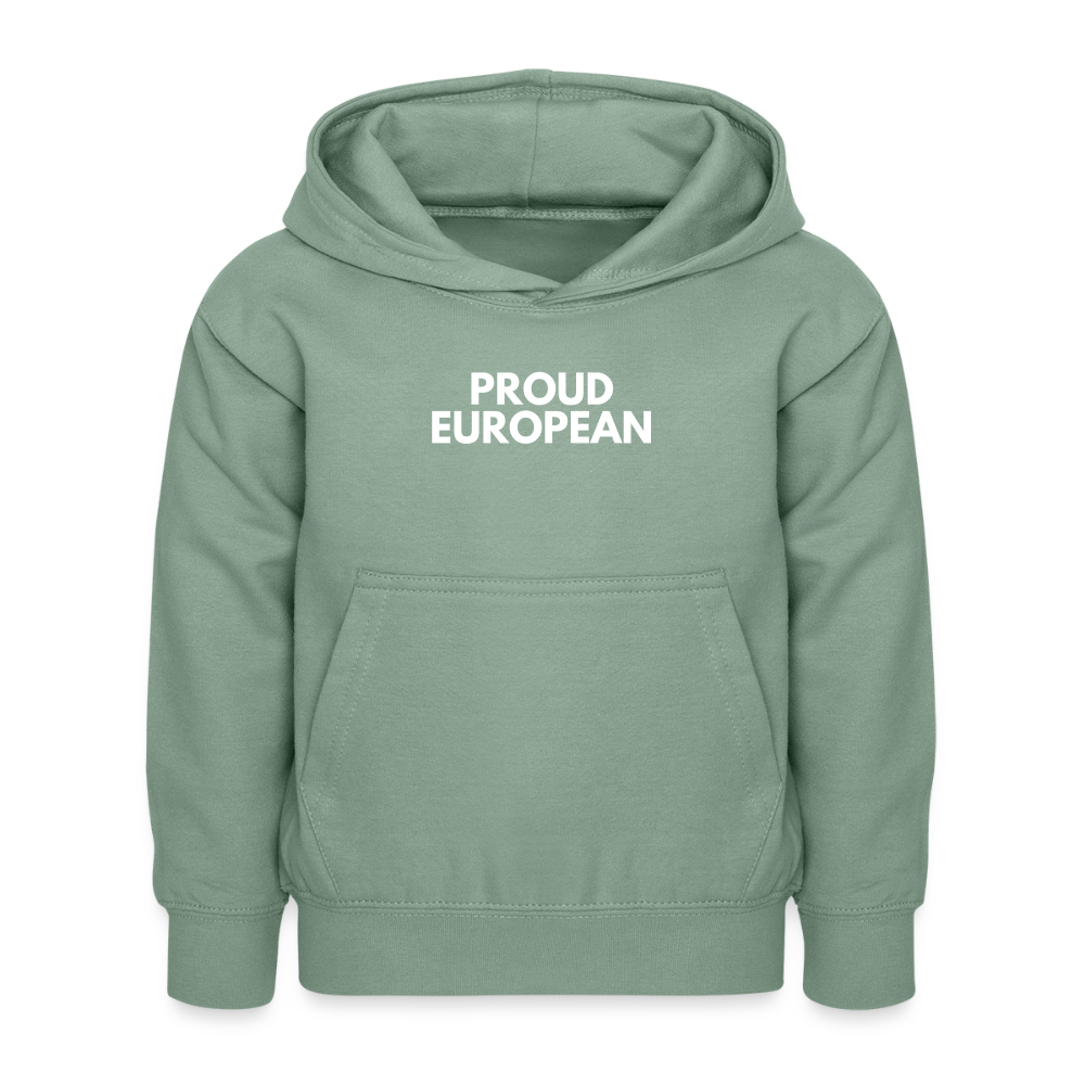 "PROUD EUROPEAN" - Kinder Hoodie - steel green
