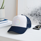 Trucker Cap - "12 Stars - LGBTQ" - white/navy