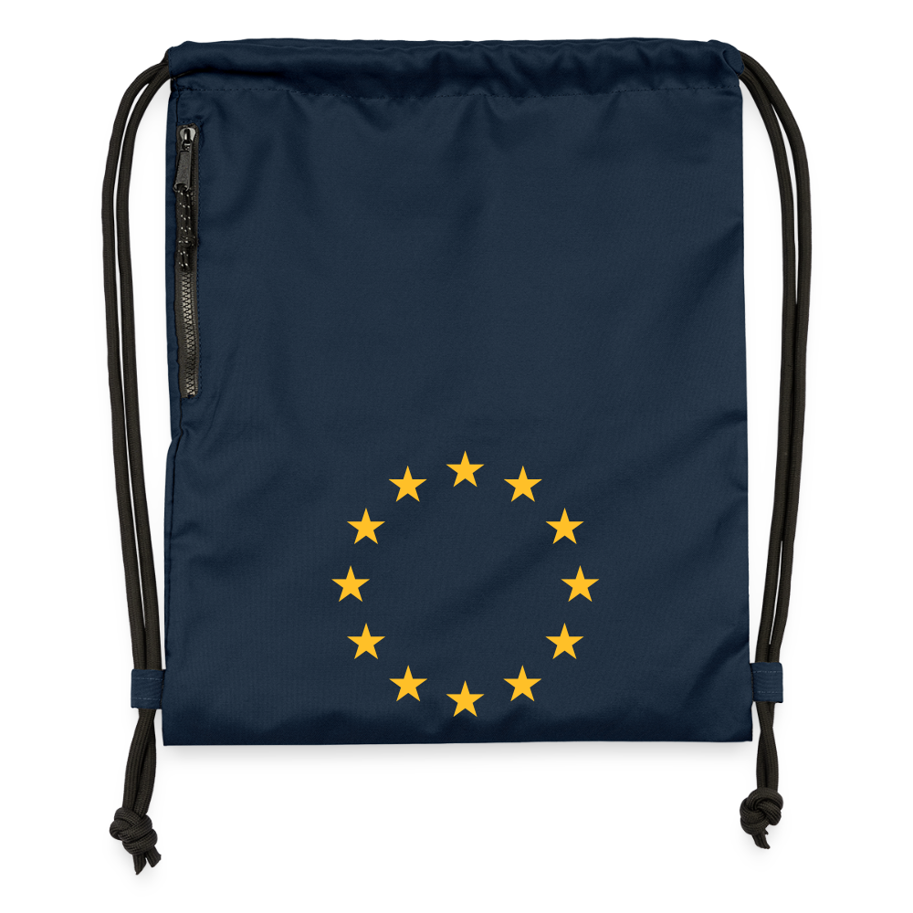 "12-Stars" - Gymsac made from recycled material - navy